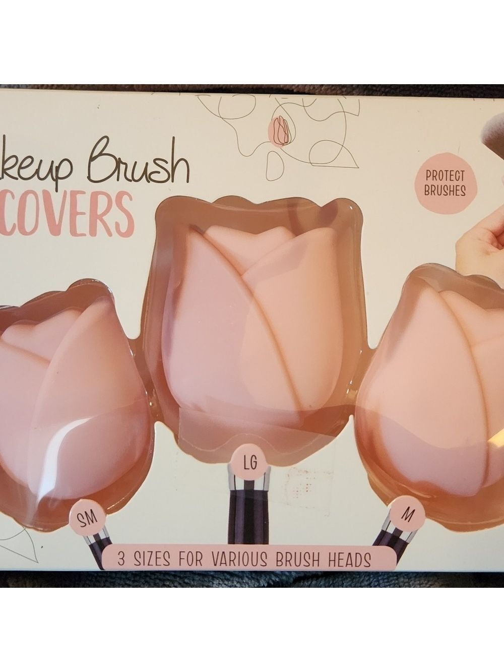 Makeup brush covers 3 pack, 3 sizes. - Picture 2 of 3